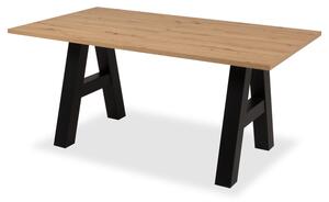 Jedálenský stôl SARAFINA dub artisan/čierna