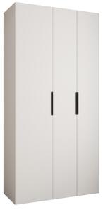 NovýNábytok.sk Šatníková skriňa 120 cm Carmela 40-4 (biela + čierna). Akcia -19%. Vlastná spoľahlivá doprava až k Vám domov. 1126641