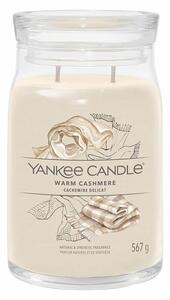Yankee Candle vonná sviečka Signature v skle veľká Warm Cashmere, 567 g