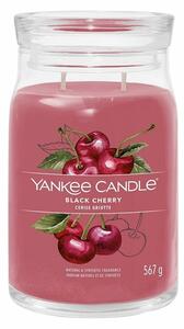 Yankee Candle vonná sviečka Signature v skle veľká Black Cherry, 567 g