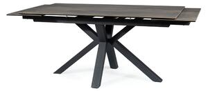 Jedálenský stôl CULEMBES hnedá/čierna