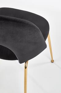 Jedálenská stolička SCK-385 čierna/zlatá