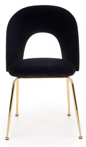 Jedálenská stolička SCK-385 čierna/zlatá