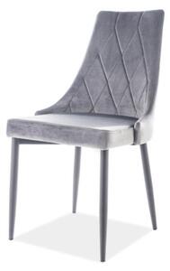 Jedálenská stolička TRAX sivá/čierna