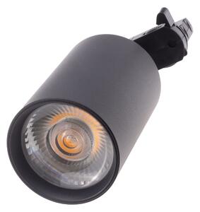 Čierny lištový LED reflektor 33W 3F Farba svetla Teplá biela