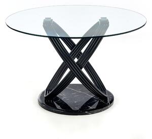 Jedálenský stôl UPTACU sklo/čierna