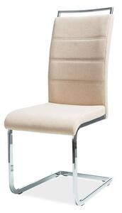 Jedálenská stolička SIGH-441 béžová/chróm