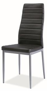 Jedálenská stolička SIGH-261 čierna/sivá