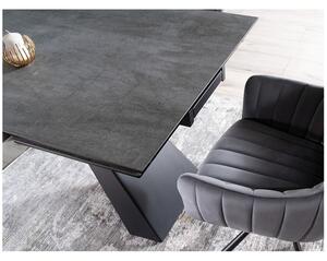 Jedálenský stôl SOLVODURI 1 sivá/čierna