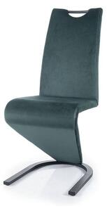 Jedálenská stolička SIGH-090 zelená/čierna