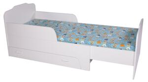 Detská rastúca posteľ s roštom BAMBI biela, 80x200 cm