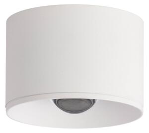 LED vonkajšie stropné svietidlo S132, Ø 8 cm, pieskovo biela
