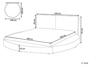 Manželská posteľ 180 cm LOMA (s roštom) (biela). Vlastná spoľahlivá doprava až k Vám domov. 1007303