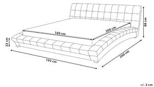 Manželská posteľ 160 cm LILLY (s roštom) (sivá). Vlastná spoľahlivá doprava až k Vám domov. 1007317