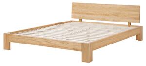 Manželská posteľ 160 cm ROYAL (s roštom) (svetlé drevo). Vlastná spoľahlivá doprava až k Vám domov. 1007497