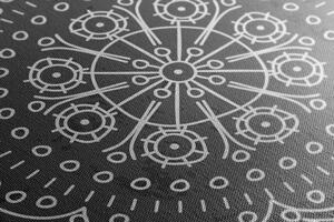 Obraz ručne kreslená Mandala v čiernobielom prevedení