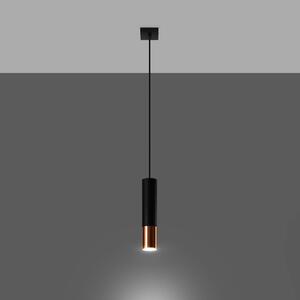 Závesná lampa Euluna Thalassa 1fl GU10 čierna/medená