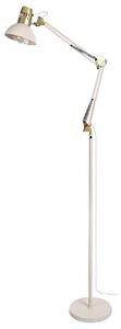 Béžová stojacia lampa Aristeo pre žiarovku E27 – LED lampičky a baterky > Stojacie LED lampy