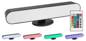 Čierna LED RGB nabíjacia lampa Parker 3W s DO – LED lampičky a baterky > Stolové LED lampičky