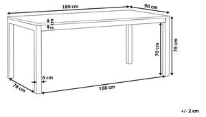 Záhradný stôl Grosso (grafit) (žíhaný granit v celku). Vlastná spoľahlivá doprava až k Vám domov. 1010103