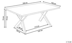 Jedálenský stôl Lupla (pre 8 osôb) (čierna). Vlastná spoľahlivá doprava až k Vám domov. 1010112