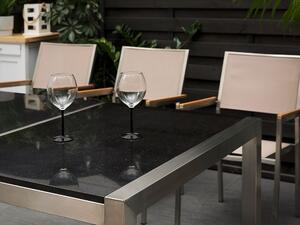 Záhradný stôl Grosso 220 (čierna) (prírodný kameň). Vlastná spoľahlivá doprava až k Vám domov. 1010105
