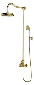 OMNIRES - Nástenný sprchový set ARMANCE - brúsená zlatá - 120 cm