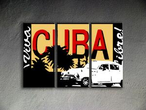 Ručne maľovaný POP Art obraz Cuba (POP ART obrazy)