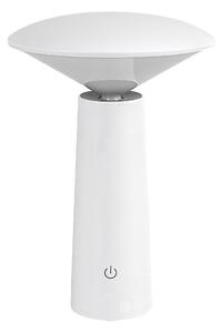 Biela LED záhradná nabíjacia lampa Polperro 3W – LED lampičky a baterky > Stolové LED lampičky
