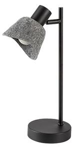 Sivá stolová lampa Farelia pre žiarovku E14 – LED lampičky a baterky > Stolové LED lampičky