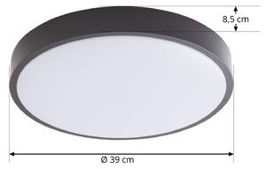 Lindby Smart LED stropné svietidlo Innes čierne 38cm RGB CCT Tuya