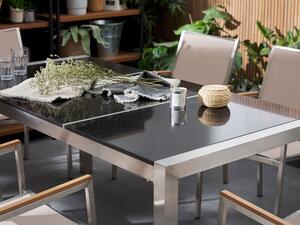 Záhradný stôl Grosso 180 (čierna) (prírodný kameň). Vlastná spoľahlivá doprava až k Vám domov. 1010099