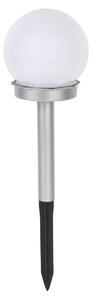Solárna lampa KOULE 10cm v.34cm, 1LED WHITE/STREE PH