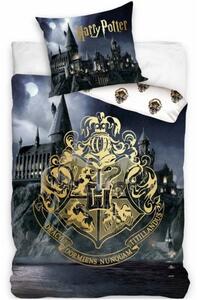 Bavlnené posteľné obliečky Harry Potter - motív Rokfortská stredná škola čarodejnícka - 100% bavlna - 70 x 90 cm + 140 x 200 cm
