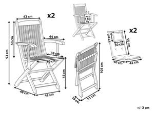 Set 2 ks. záhradných stoličiek MATARI (krémová). Vlastná spoľahlivá doprava až k Vám domov. 1022483