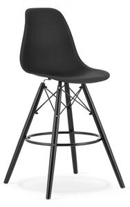 Barová stolička LAMAL čierna (čierne nohy)