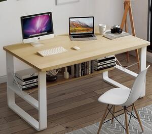 NARUTO písací stôl, biela/javor