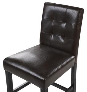 Set 2 ks. barových stoličiek MATON (syntetická koža) (hnedá). Vlastná spoľahlivá doprava až k Vám domov. 1018787