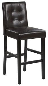 Set 2 ks. barových stoličiek MATON (syntetická koža) (hnedá). Vlastná spoľahlivá doprava až k Vám domov. 1018787