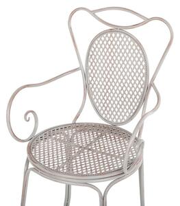 Set 2 ks. záhradných stoličiek CINQUE (kov) (sivá). Vlastná spoľahlivá doprava až k Vám domov. 1019169
