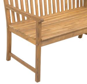 Záhradná lavica 160 cm VESTFOLD (drevo) (svetlé drevo). Vlastná spoľahlivá doprava až k Vám domov. 1019223