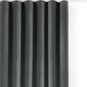Tmavosivý zamatový dimout záves 200x250 cm Velto – Filumi