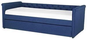 Rozkladacia posteľ 80 cm LISABON (s roštom) (modrá). Vlastná spoľahlivá doprava až k Vám domov. 1022718