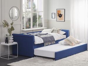 Rozkladacia posteľ 80 cm LISABON (s roštom) (modrá). Vlastná spoľahlivá doprava až k Vám domov. 1022718