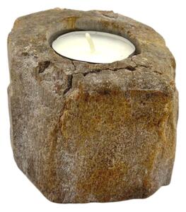 Mobake Kamenný Svietnik na jednu sviečku - Nízky 7,5x9cm