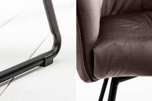 Dizajnová stolička Giuliana taupe hnedá