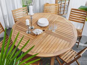 Záhradný stôl TALAVO (svetlé drevo) (pre 6 osôb). Vlastná spoľahlivá doprava až k Vám domov. 1027004
