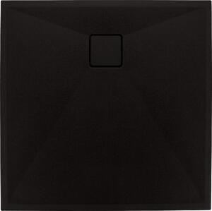 Deante Correo štvorcová sprchová vanička 90x90 cm čierna KQR_N41B