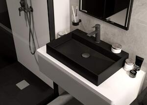 Deante Correo, obdĺžniková granitová sprchová vanička 120x90x3,5 cm, čierna, KQR_N43B