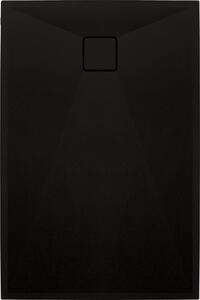 Deante Correo, obdĺžniková granitová sprchová vanička 100x80x3,5 cm, čierna, KQR_N46B